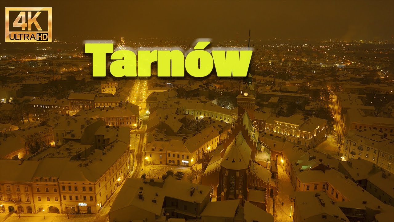 Tarnów nocą - zimową jesienią | It's winter-like autumn in Tarnow
