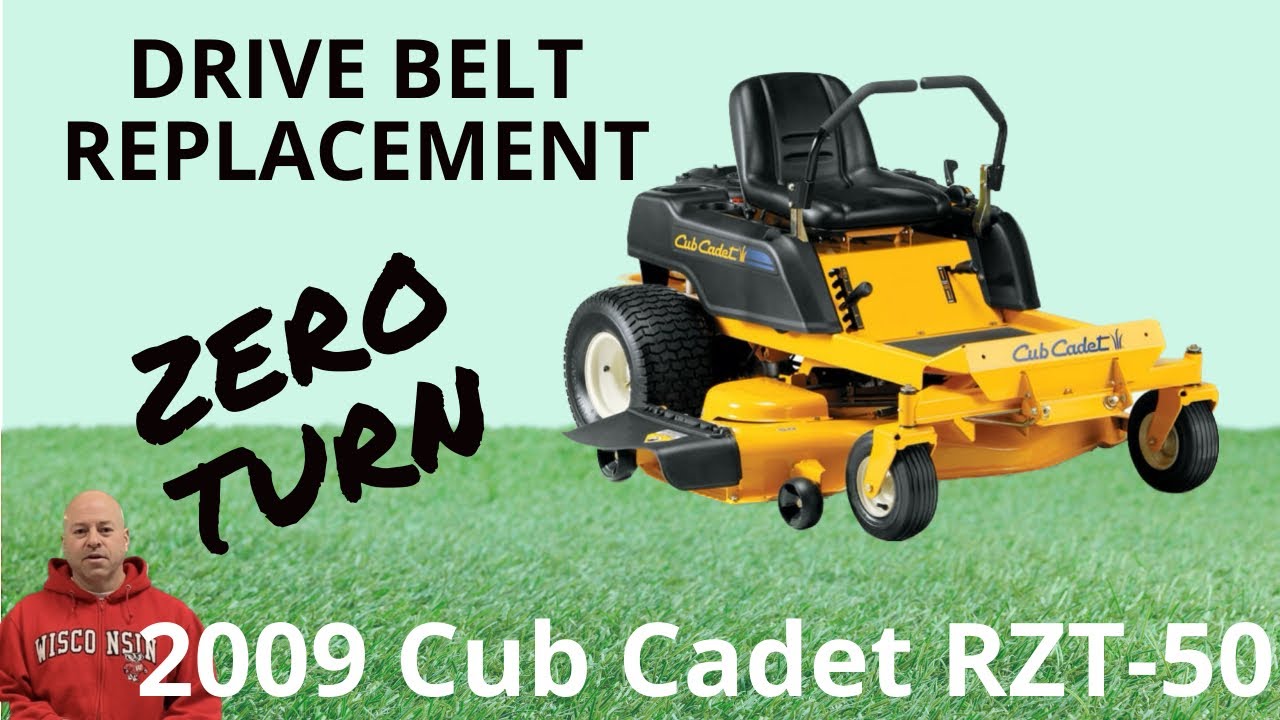 Замена приводного ремня Cub Cadet RZT