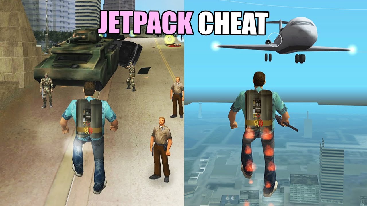 GTA Vice City Real JETPACK Cheat Code - Best Cleo Mod