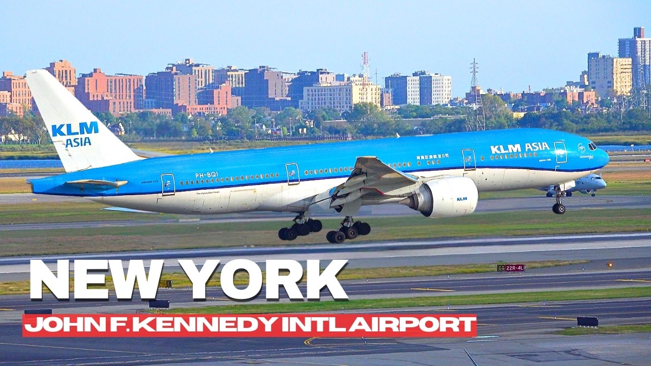 ✈️ 🇺🇸 МИРОВОЙ АВИАЦИОННЫЙ ХАБ! 20 минут наблюдения за самолетами в аэропорту имени Джона Кеннеди
