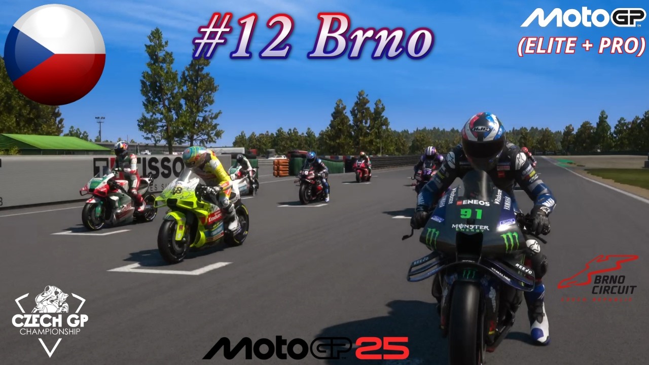 #12 CzechGP, Brno, Czech GP Championship z.s. - závod skupiny ELITE a PRO, MotoGP 25, PS5/PS4