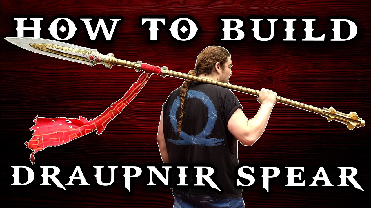 HOW TO BUILD DRAUPNIR SPEAR / COMO FAZER LANÇA DRAUPNIR - GOD OF WAR DIY COSPLAY PROP TUTORIAL