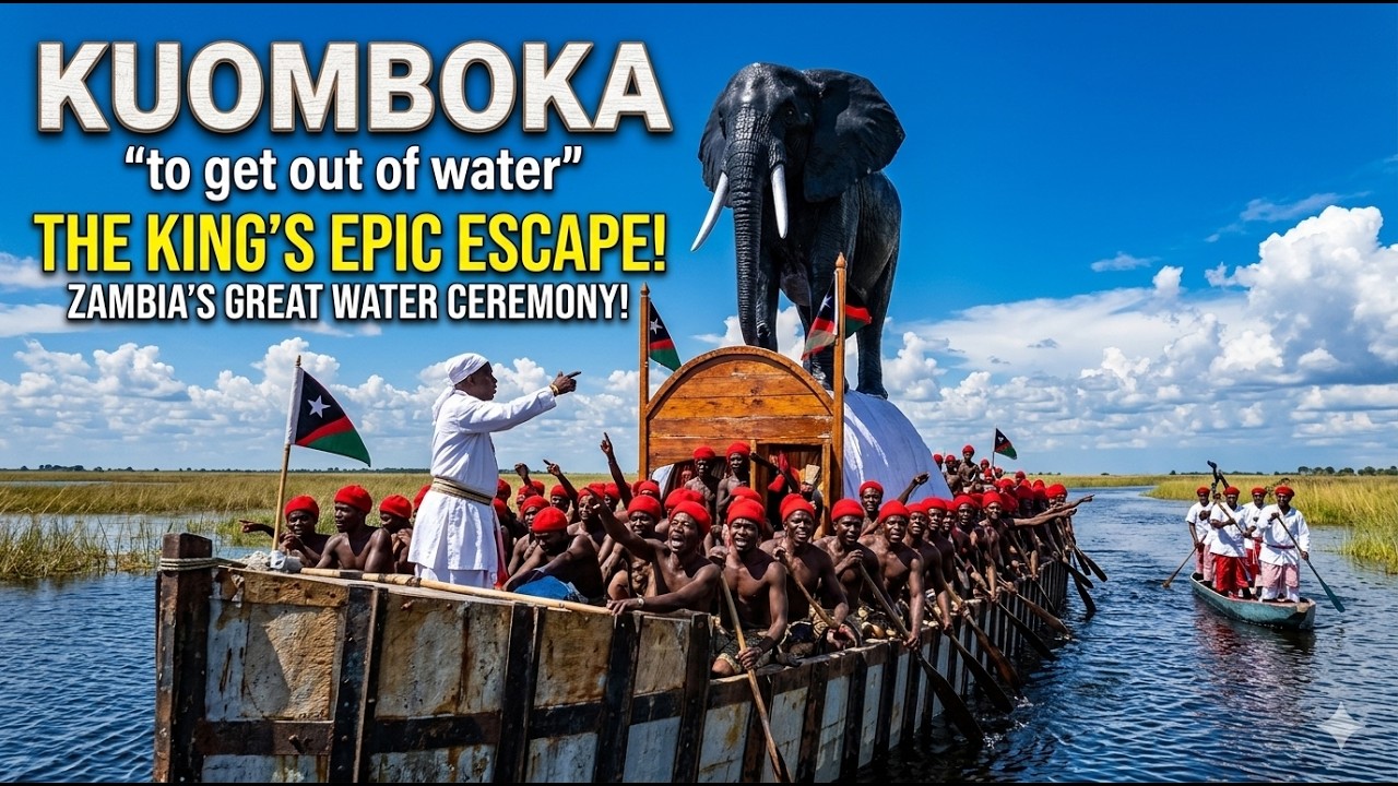 Kuomboka Ceremony - 'to get out of water'