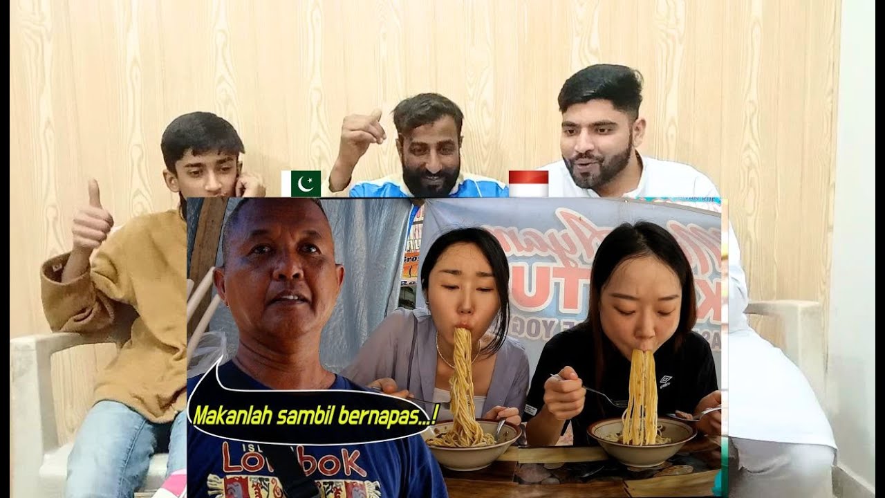 Teman Korea tiba-tiba kesurupan setelah coba Mie Ayam ini...!😱 | Pakistani Reaksi | D-R-RUE