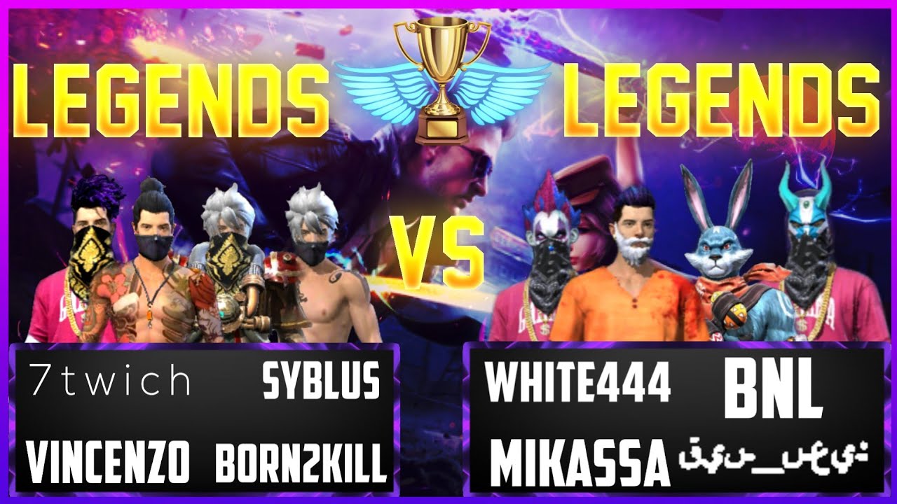 Vincenzo + B2k + Syblus против Bnl + white444 || Free Fire Самый опасный матч в истории😱 - Garena...