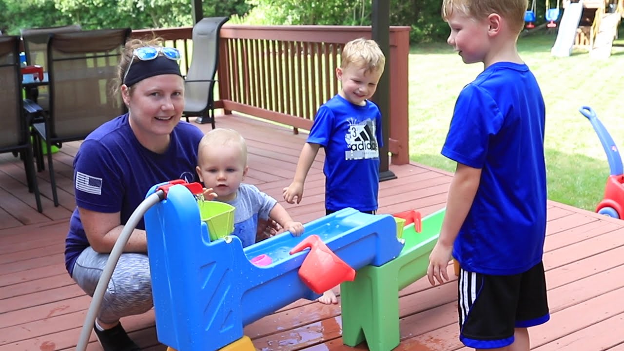 STEM Learning Through Water Play | Rushing River falls Water Play Table | Simplay3