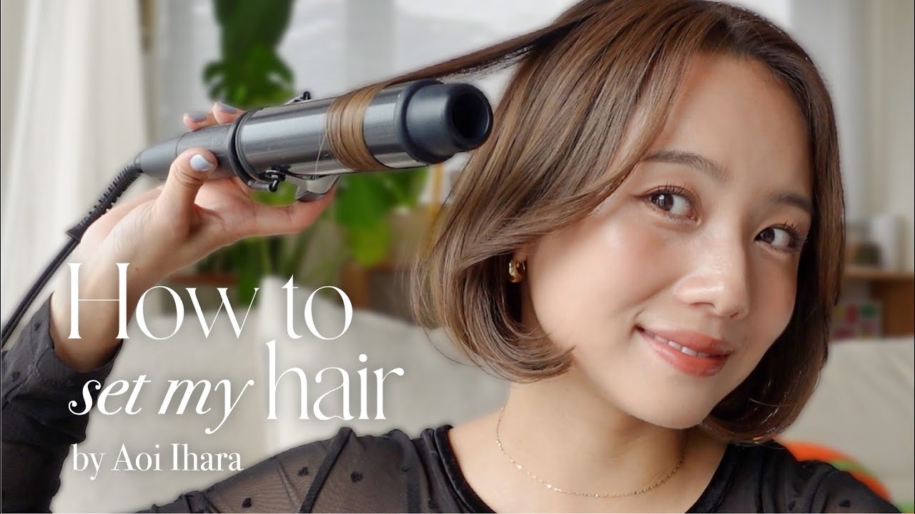 【ヘアセット】こだわりの髪の巻き方を紹介❤️👩お気に入りスタイリングアイテムも✨【ボブヘア】