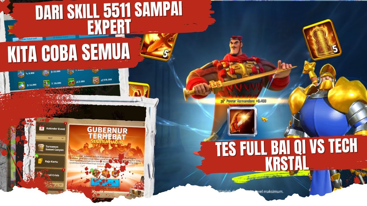 Bai Qi dari 5511 ke Expert! Bisa Kalahkan Tech Krstal? 🔥 Build GG Ini Gak Main-Main!