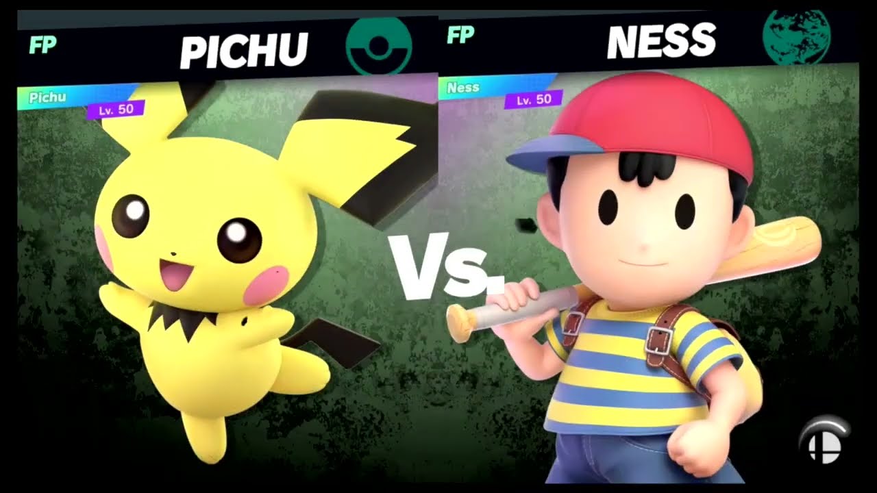 Super Smash Bros Ultimate Amiibo Fights – Pichu vs the World #10 Pichu vs Ness