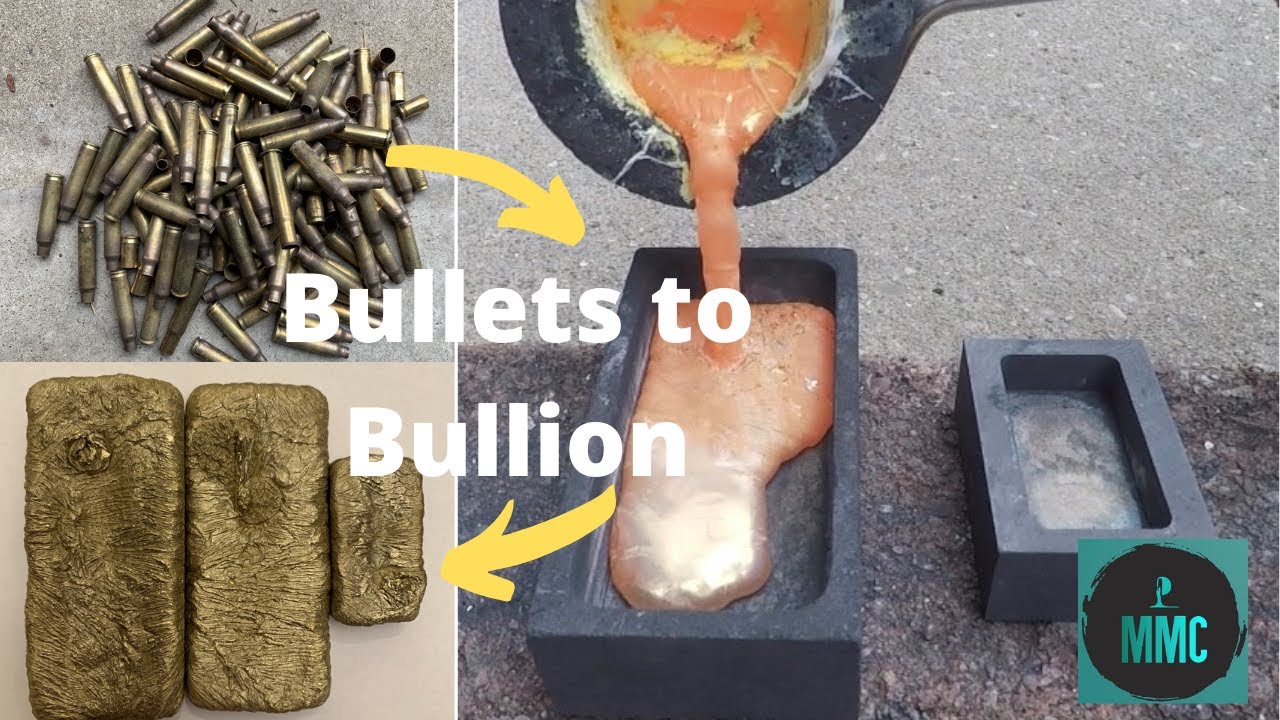 Bullets to Bullion: Melting 1kg+ of brass bullet casings with mini furnace