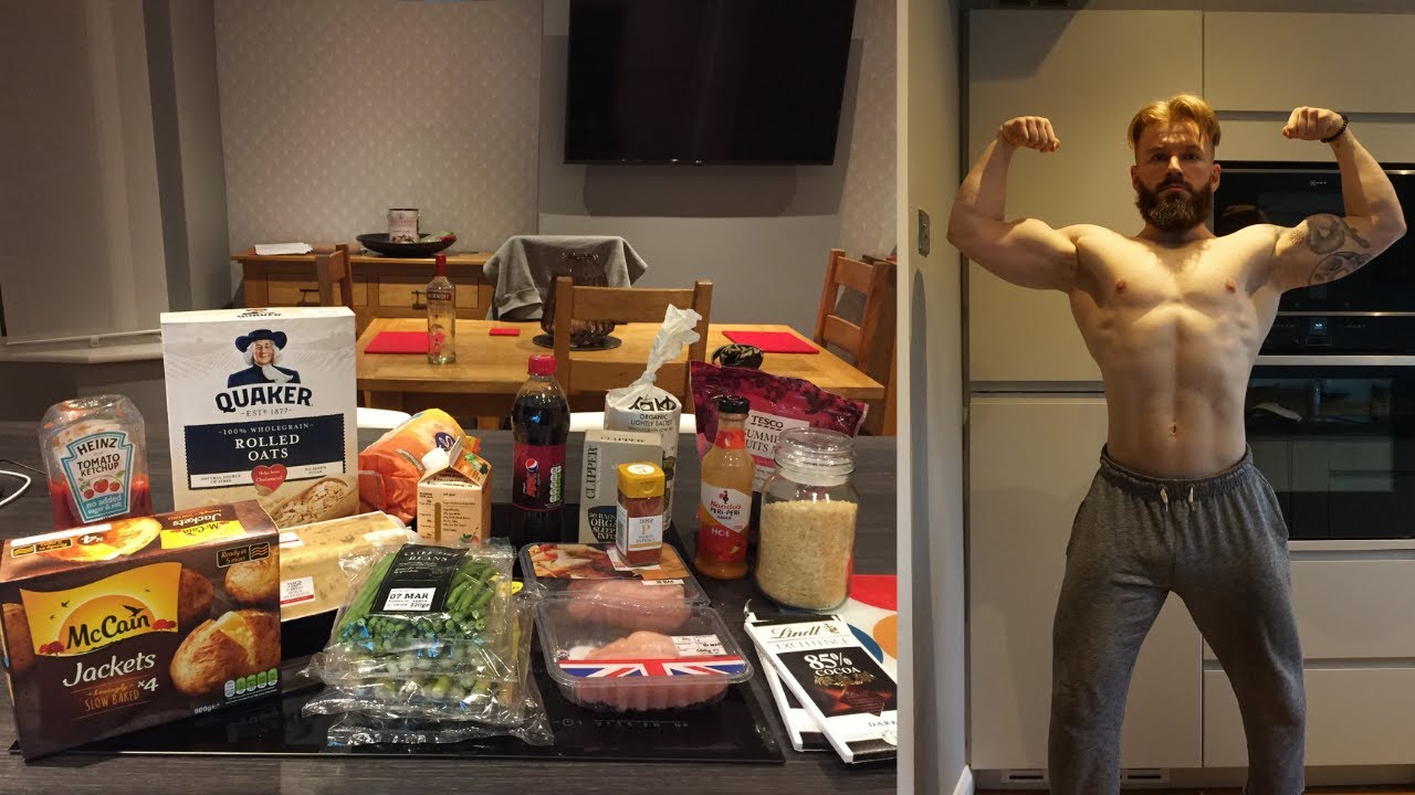 Full Food Shop With Junior Bodybuilder George Osborne To Get Competition Shredded.