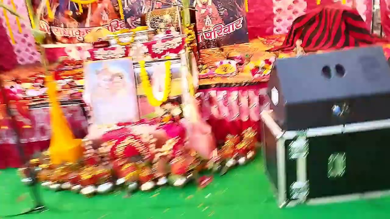 भागवत कथा में live sound setup placement कहाँ पर क्या लगा है देखिये फुल system in भागवत पुराण