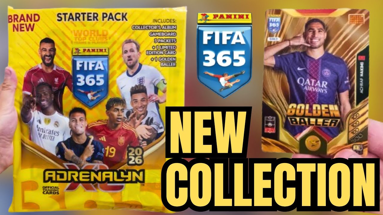 *NEW* ADRENALYN XL 2026 FIFA 365 STARTER PACK OPENING | NEW LIMITED EDITION & GOLDEN BALLER CARDS!!