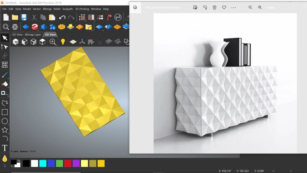 تصميم دلفة ارت كام 3D ذكية Trial & Error للمهندس عمر شوقى