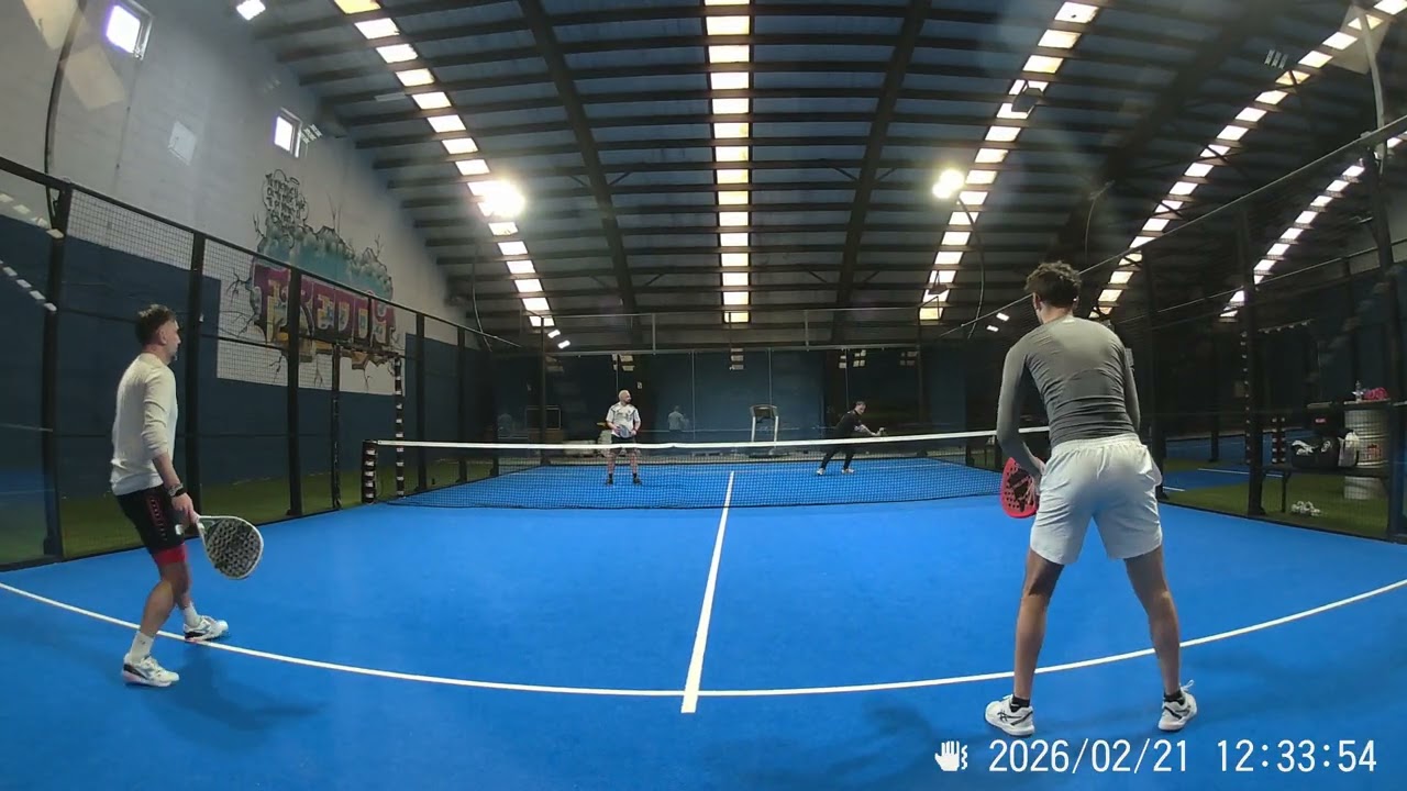Padel, Match Entraînement (Cédric&JM - Simon&Jona), Hermalle, Samedi 21 Février 2026, partie 3/8