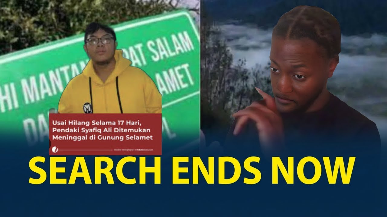 The search for Syafiq Ridhan Ali Razan comes to a end, Body found