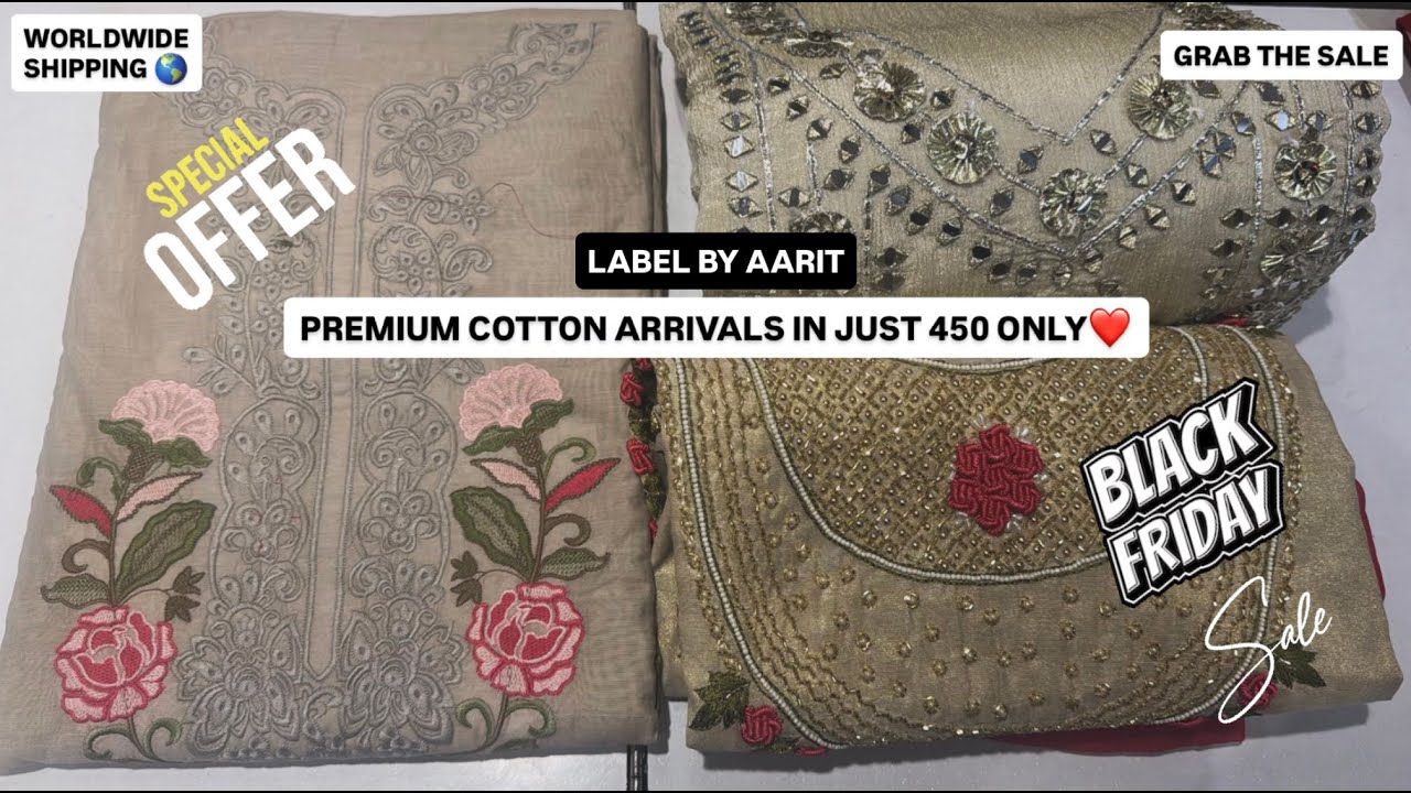 Beautiful Premium Cotton Sets on Sale - Rs.450 only!! Book now! Aarit's Offer Deal #blackfriday