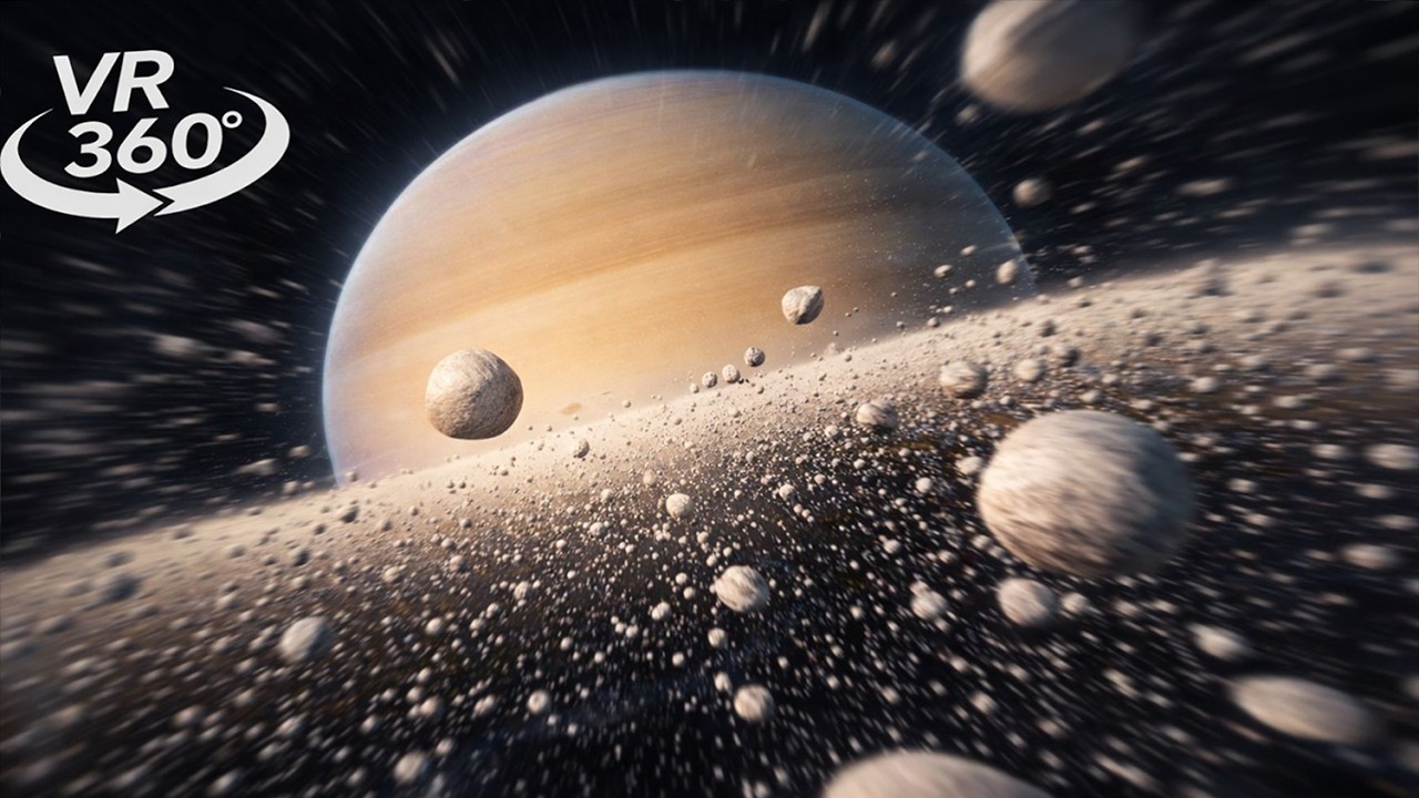 Falling into Saturn in VR 360°