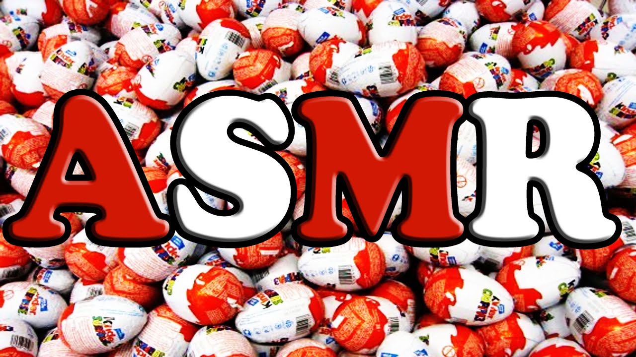 АСМР/ASMR: Распаковываем Kinder Surprise