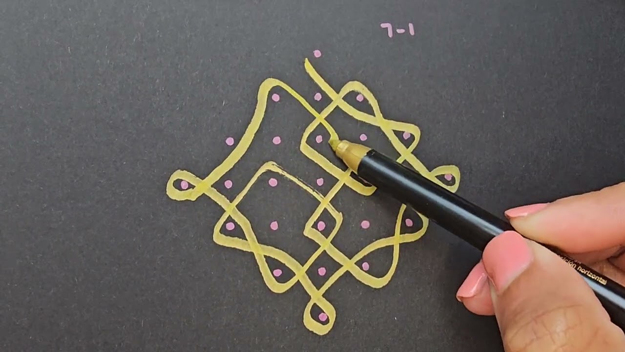 Easy Chikku kolam 7-1 