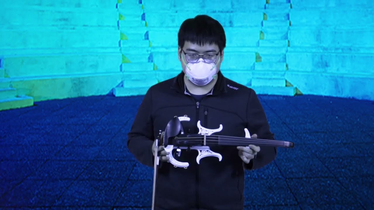 Wei Gao's 3D-printed electric violin!