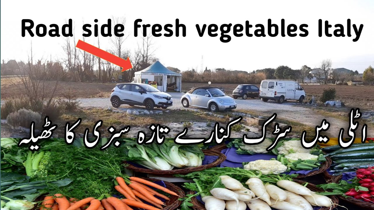 Fresh vegetables on road side | fresh vegetables in Italy Europe | Tour to Europe