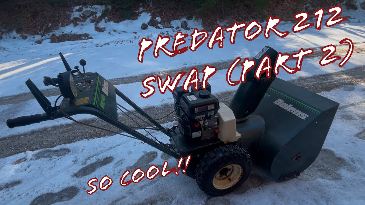 CHEAP Predator 212 Engine Swap on a 40 YEAR OLD BOLENS! (Part 2)
