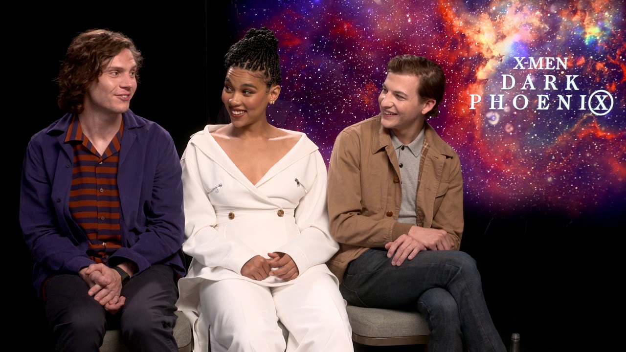 Evan Peters & Alexandra Shipp & Tye Sheridan Dark Phoenix