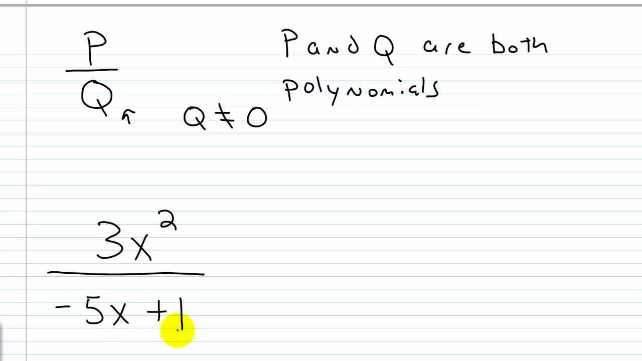 Rational Expression Definition