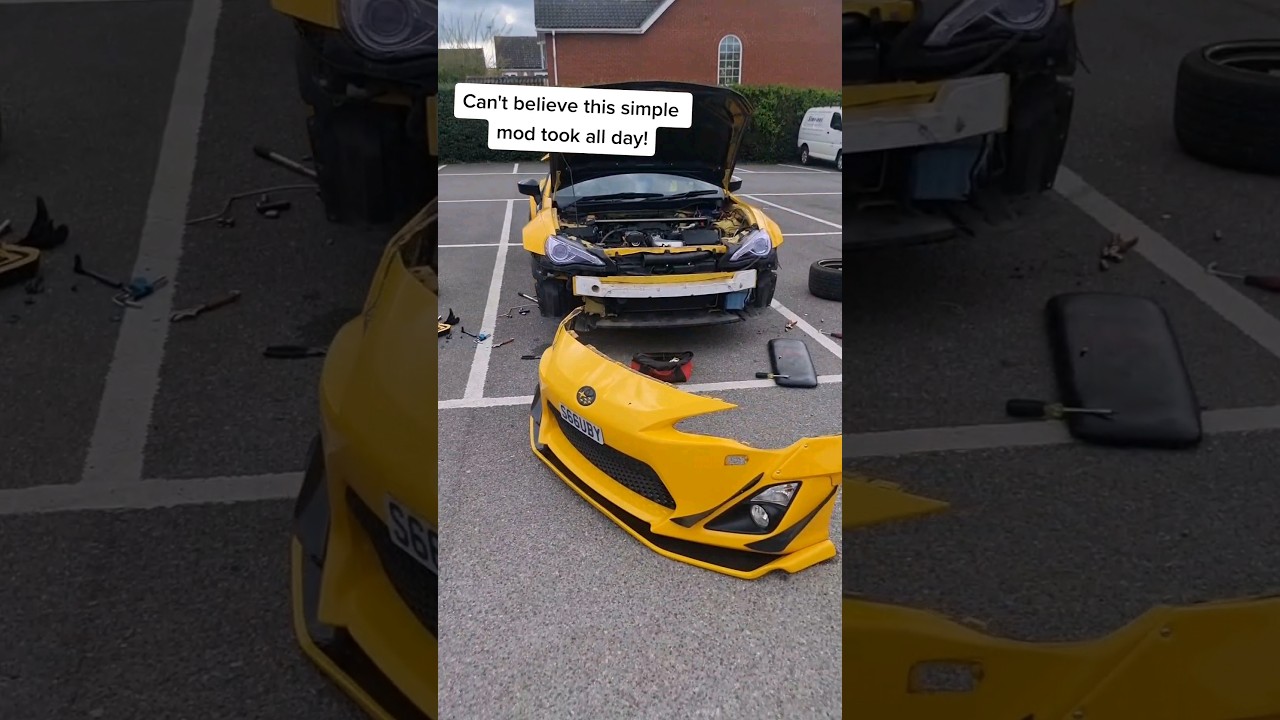 vland headlights fitted to widebody toyota gt86 