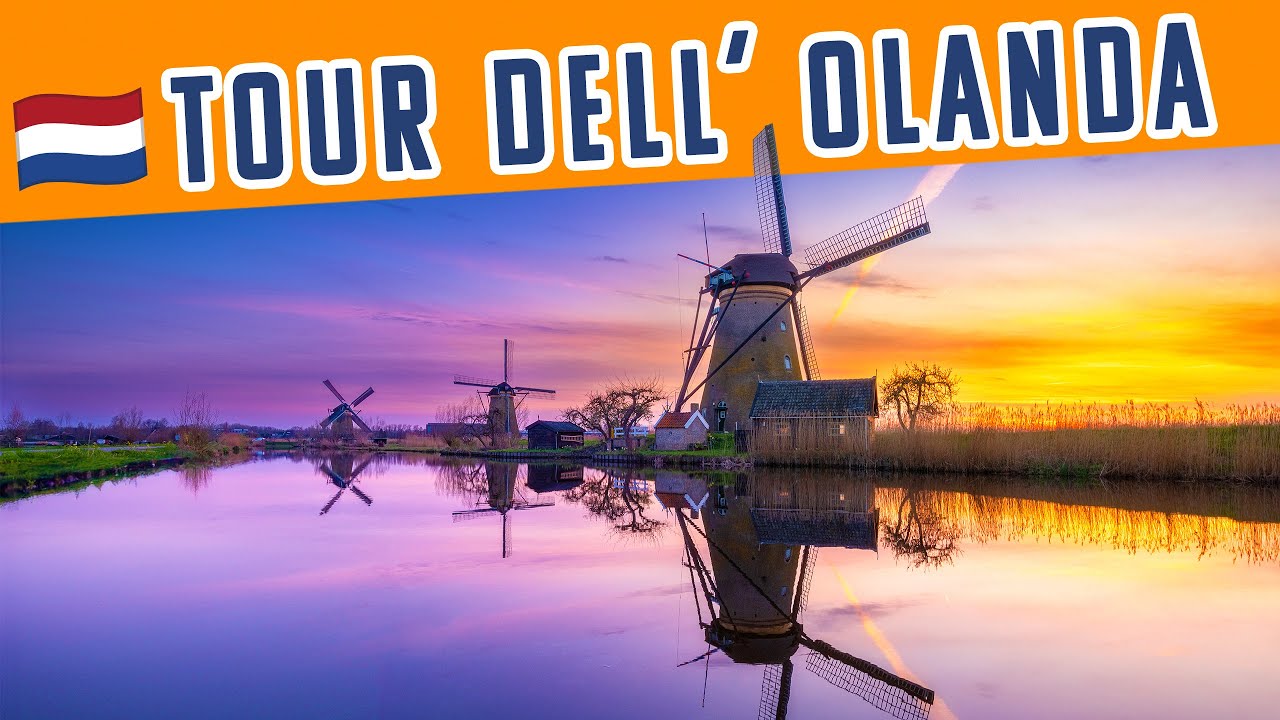 OLANDA, dai MULINI al BOSCO BLU, Kinderdijk e Hallerbos in Belgio, in Camper sosta libera