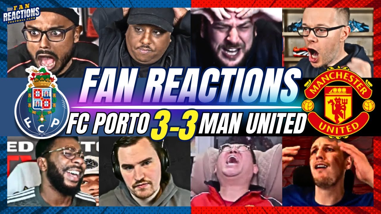 MAN UNITED FANS EMOTIONAL ROLLER COASTER 🎢 REACTION TO FC PORTO 3-3 MAN UNITED | EUROPA LEAGUE