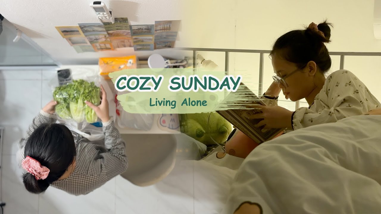 A Cozy Sunday Living Alone | Hang Out, Food & Slow Moments