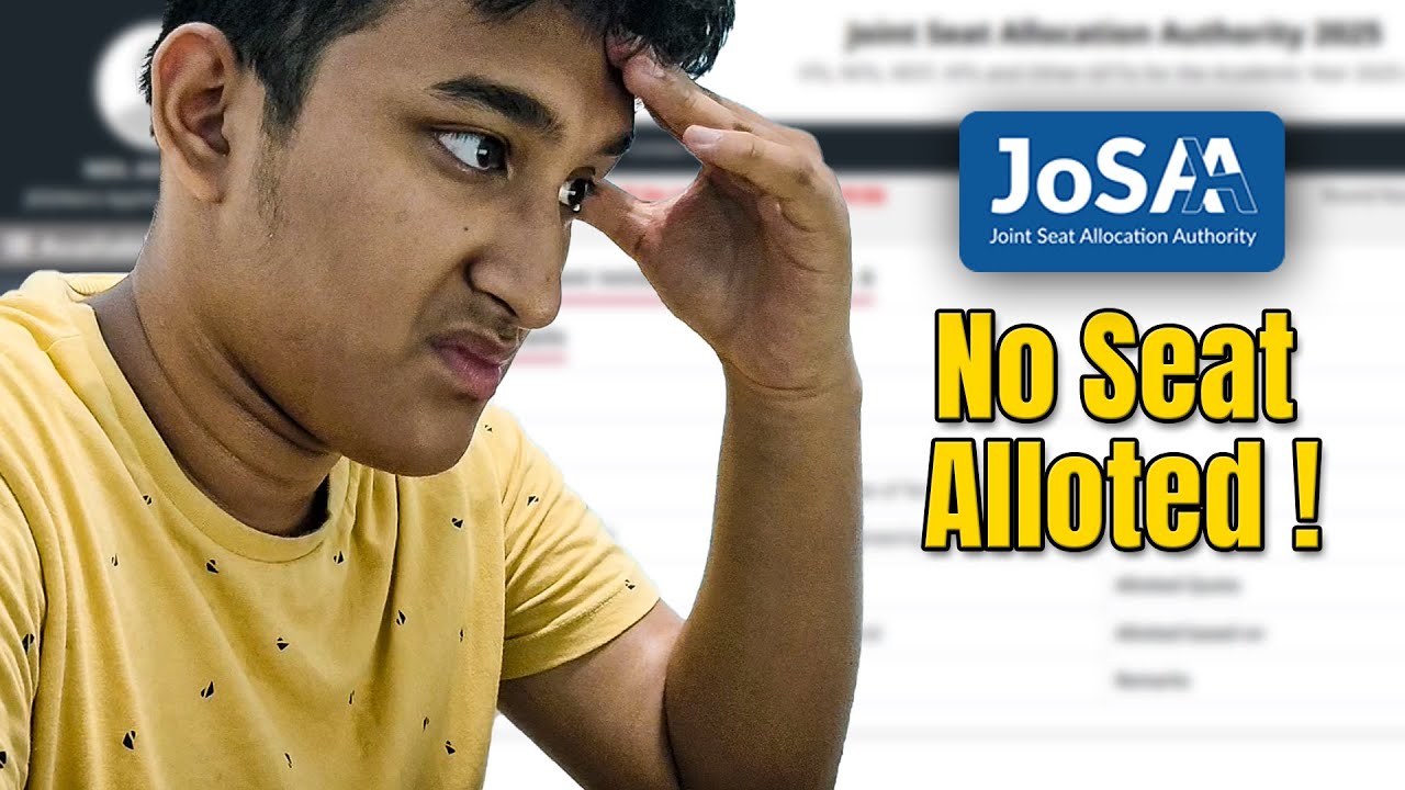 My JOSAA Round 6 Result &ndash; No Seat Allotted?!  😔
