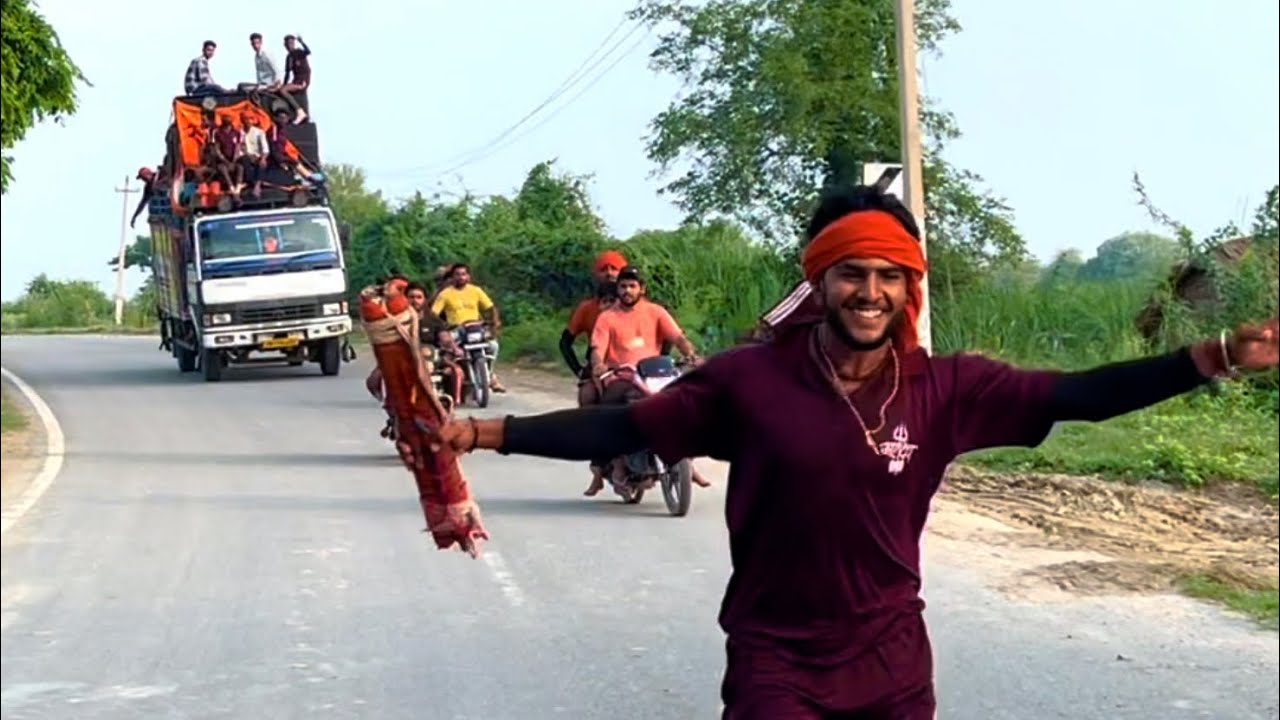 गांव कुशक की सबसे तूफानी डाक कावड़ |￼￼ Haridwar  se Kushak Haryana Dak kavad #vishnu_bhagat_g