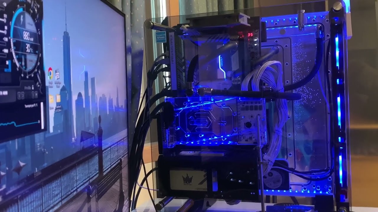 Thermaltake DistroCase 350P + Mo-Ra3 420 - All Water Cooled (CPU, GPU and DDR5)