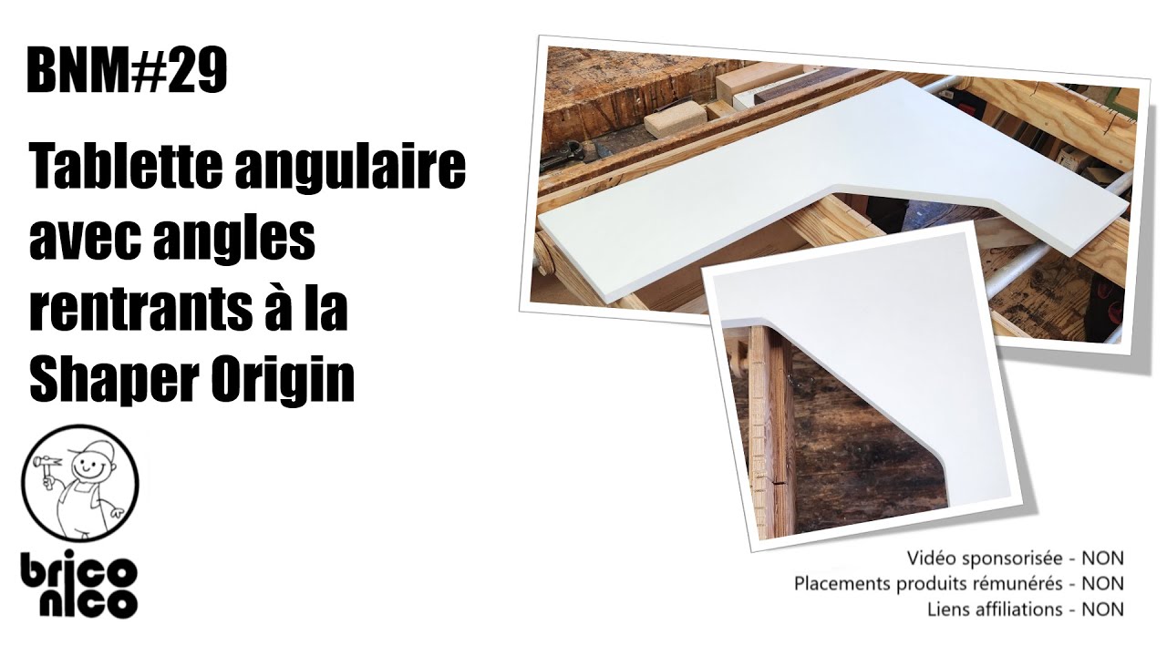 Tablette Avec Angles Rentrants À La Shaper Origin - BNM#29
