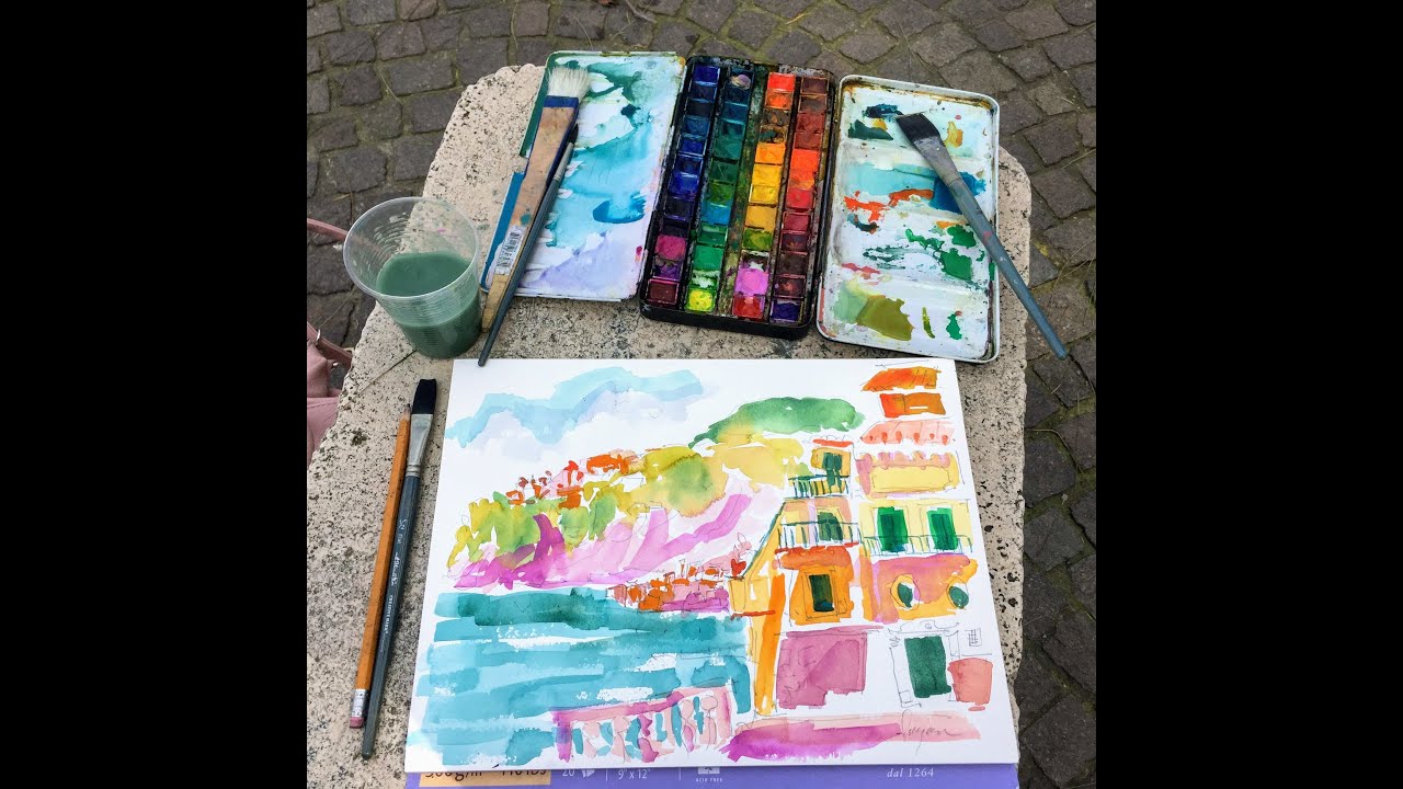 Painting Plein Air in Sorrento, Italy