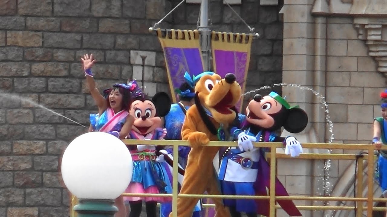 燦水！サマービート（パートナーズ像横より）2018/7/27　TDL