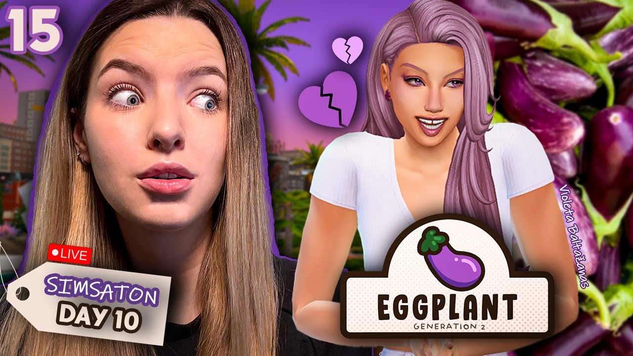 Batlažano karta batlažano kostiume augina batlažanus | !SIMSATONAS | DAY10 | Very veggie #15 | S1E49