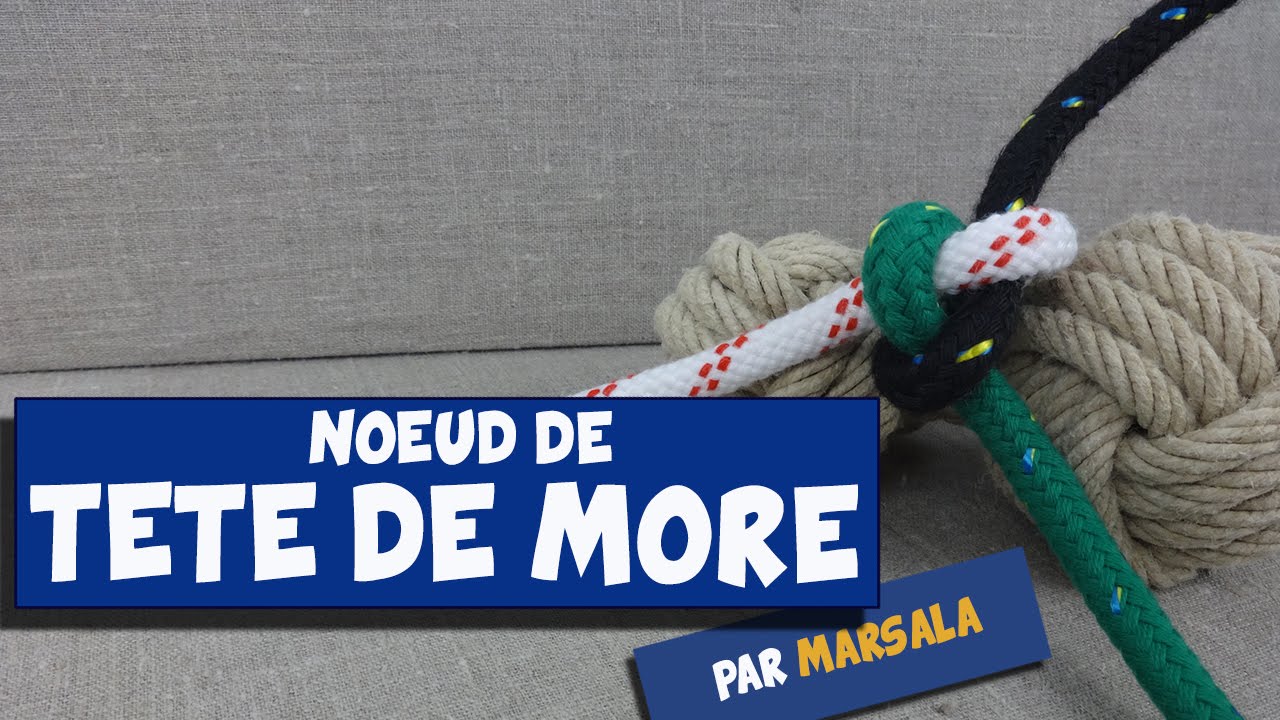 Noeud de tête de more ( tête de maure, tête de mort ) #noeud d'arrêt