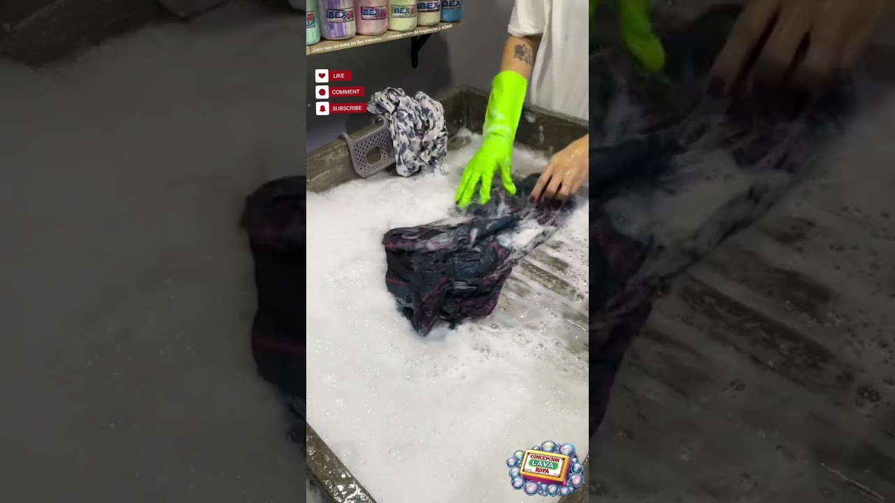 ASMR handwashing Clothes with Guatamalan Soap - Bex