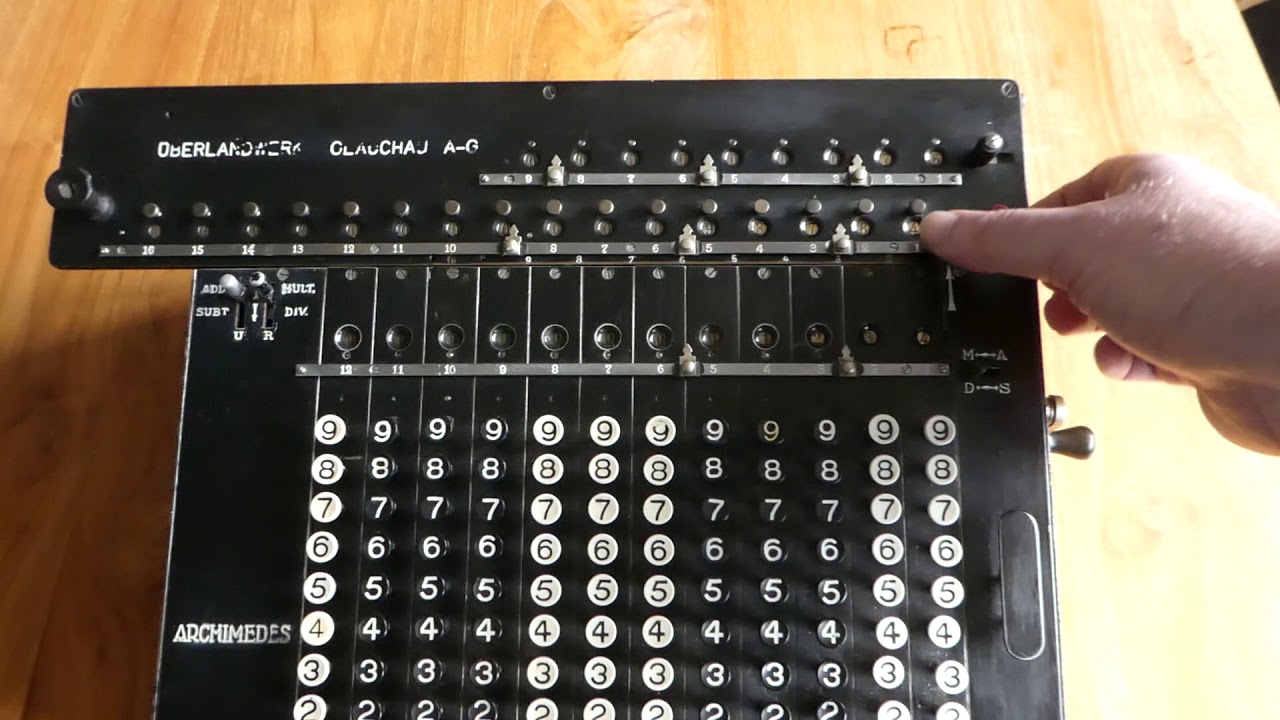 Archimedes Model D mechanical calculator