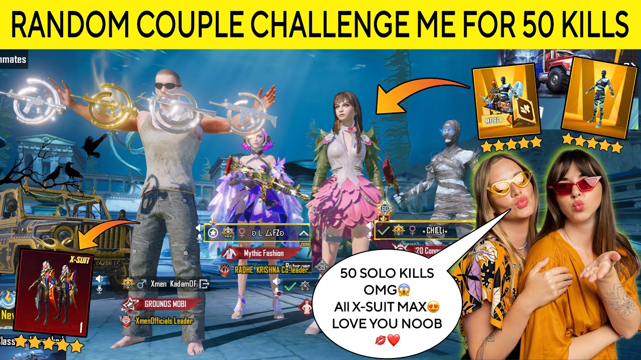 RANDOM RICH COUPLE🥰 CHALLENGE ME FOR 50 KILLS🤯 SHOCKED😱 AFTER SEEING MY YOUTUBE CHANNEL🔥 #noobprank 