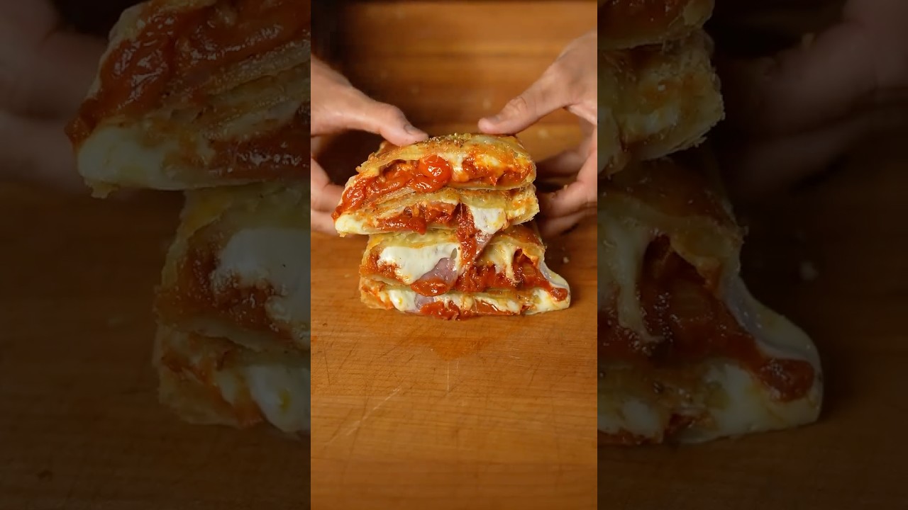 Homemade HOT POCKET #shorts #crunchy #cheese