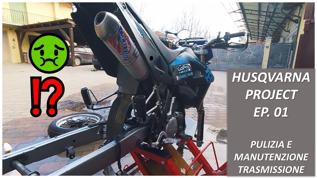 MANUTENZIONE CATENA? | PULIZIA TRASMISSIONE | CAMBIO GOMME | BIKE WASH | TUTORIAL | HUSQVARNA SM 125