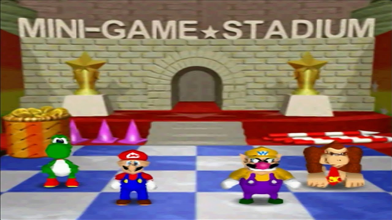 Mario Party 2 (N64) Minigame Stadium - Trial