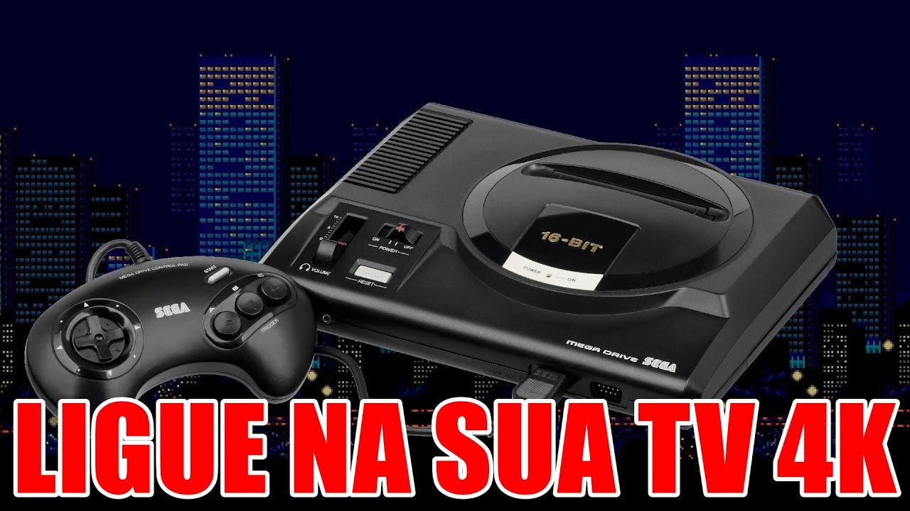Como ligar seu MEGA DRIVE antigo na sua TV MODERNA 4K e ter qualidade de EMULADOR!!!