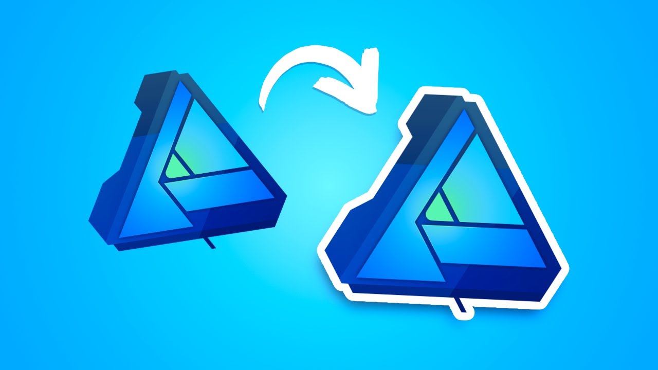 Как быстро создать контур PNG-изображения с помощью Affinity Designer