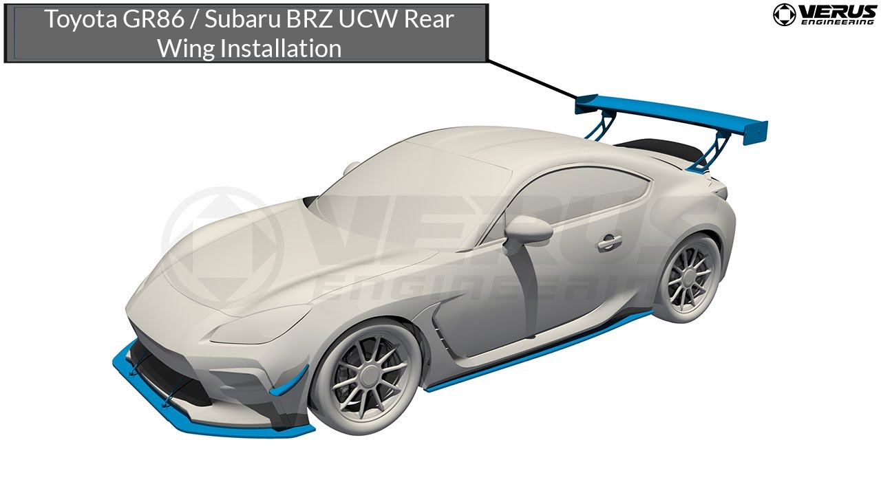 (ZN8/ZD8) Установка заднего крыла Toyota GR86/Subaru BRZ UCW